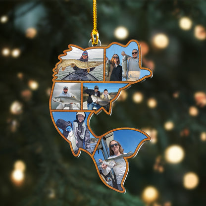 Custom Fishing Photos Ornament