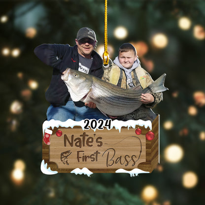 Custom Fishing Photo Ornament