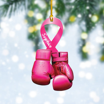 Custom Breast Cancer Ornament