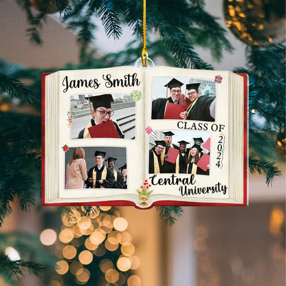 Custom Photos Graduation Photobook Ornament