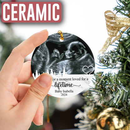 Custom Miscarriage Baby Ultrasound Photo Ornament