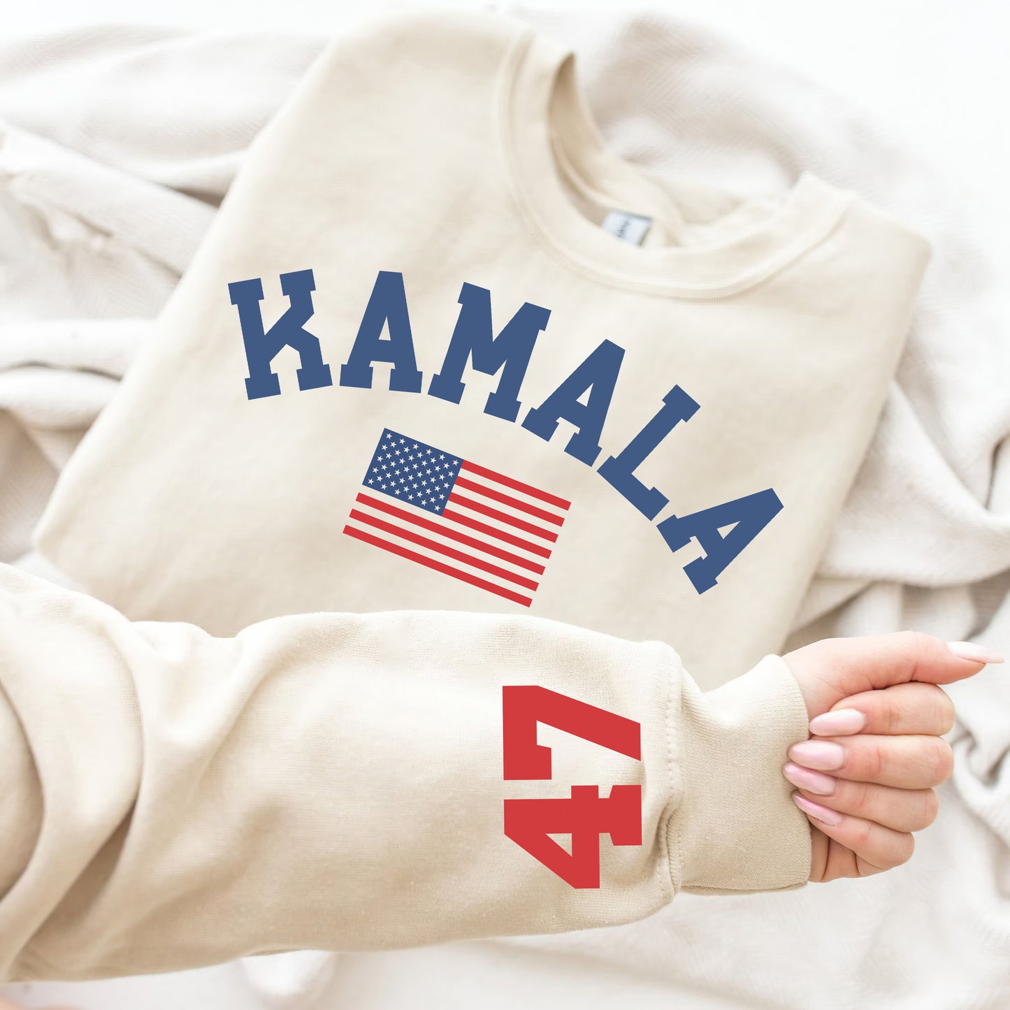 Kamala 47 American Flag Retro College Shirt