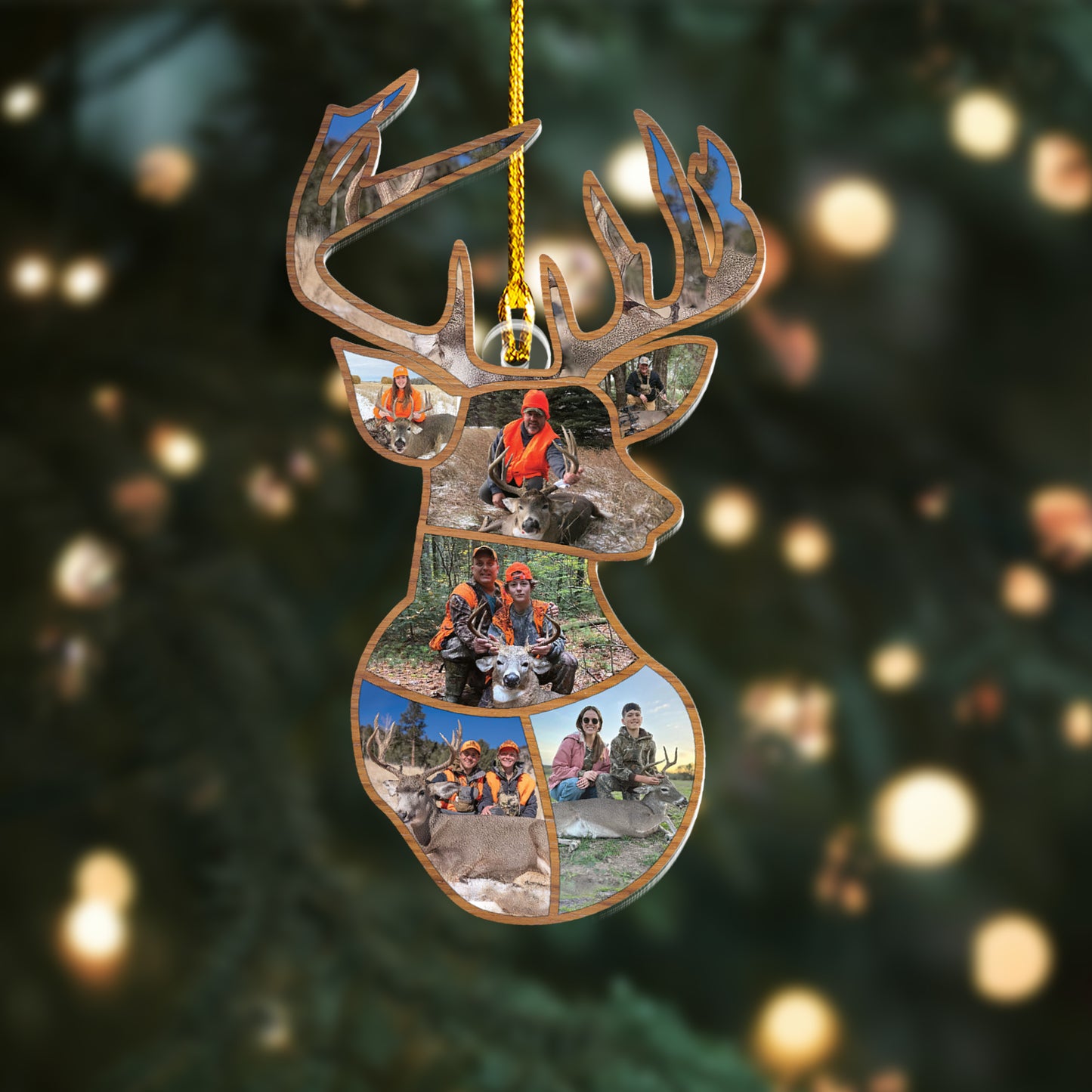 Custom Deer Hunting Photos Ornament