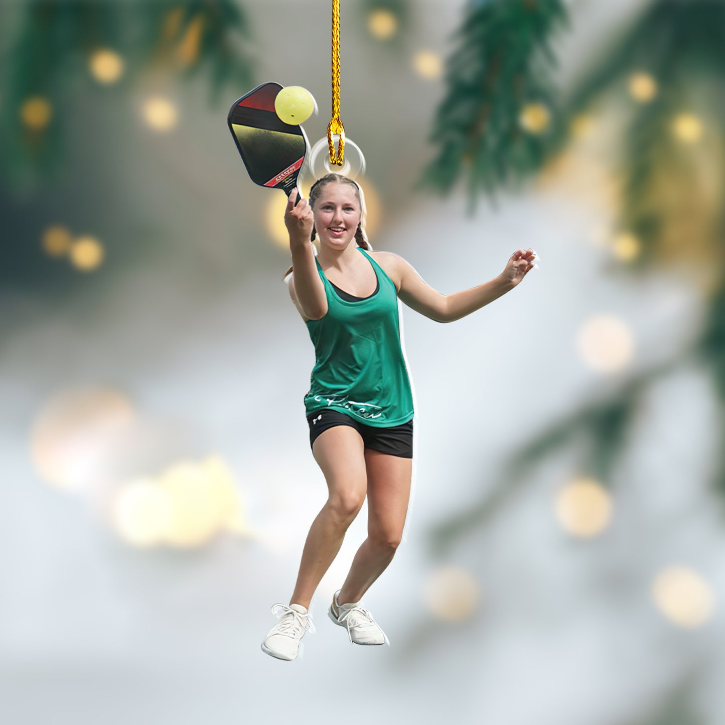 Custom Pickleball Photo Acrylic Ornament