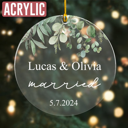 Custom Married Couple Ornament