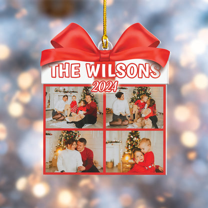 Custom Family Gift Photo Ornament