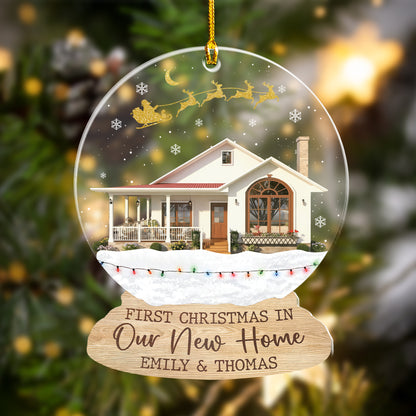 Custom New Home Photo Acrylic Ornament