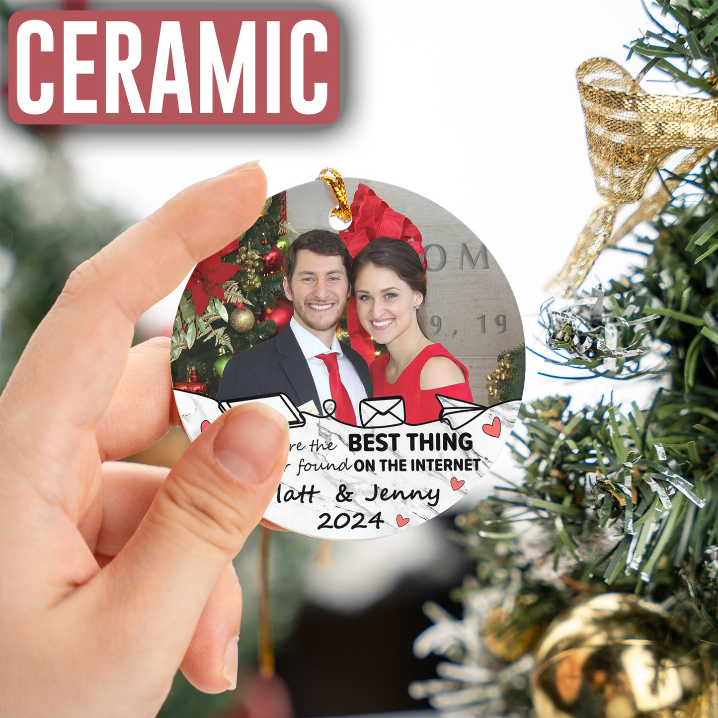 Custom Online Dating Photo Ornament