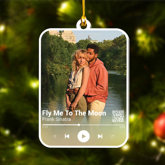 Custom Photo Music Player QR Ornament