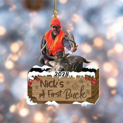 Custom Hunting Photo Ornament