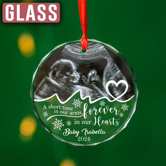 Custom Miscarriage Baby Ultrasound Photo Ornament