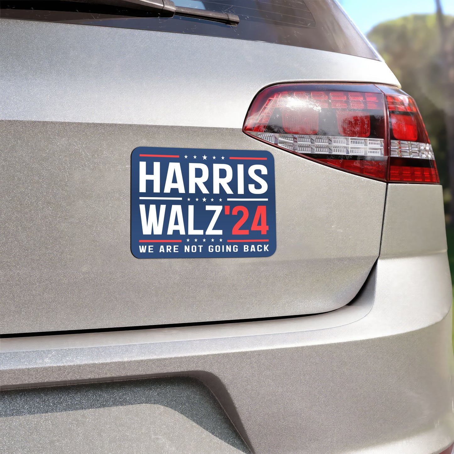 We Are Not Going Back Harris Walz 2024 Magnet