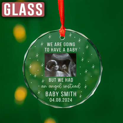 Custom Ultrasound Photo Miscarriage Ornament