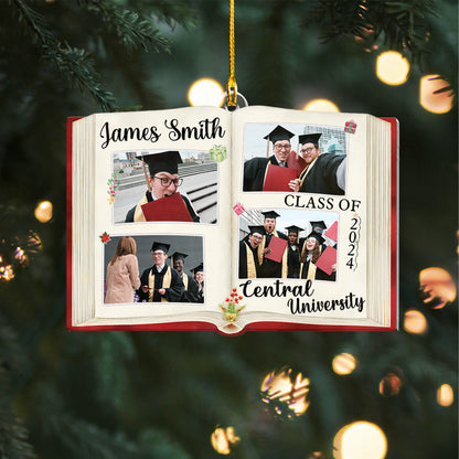 Custom Photos Graduation Photobook Ornament