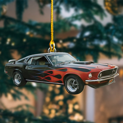 Custom Muscle Car Photo Ornament