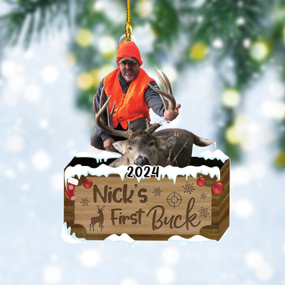 Custom Hunting Photo Ornament