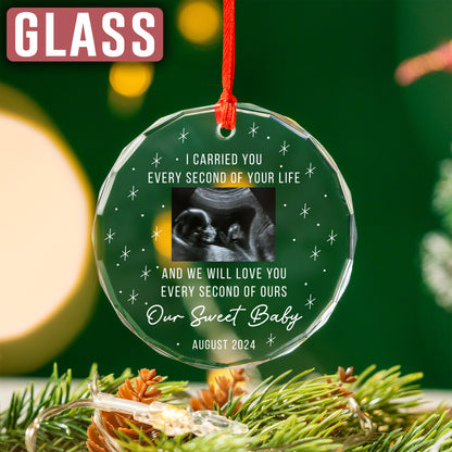 Custom Miscarriage Baby Photo Ornament