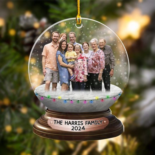 Custom Photo Snowball Ornament