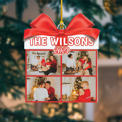 Custom Family Gift Photo Ornament