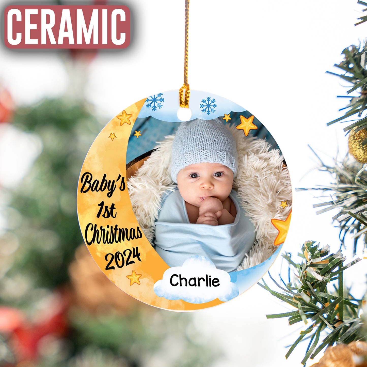 Custom Baby Photo Ornament Ornament