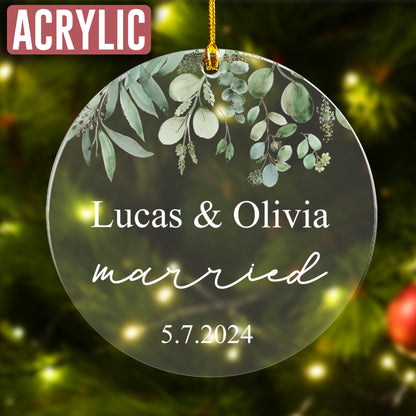 Custom Married Couple Ornament