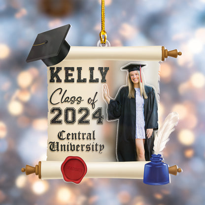 Custom Graduation Photo Ornament