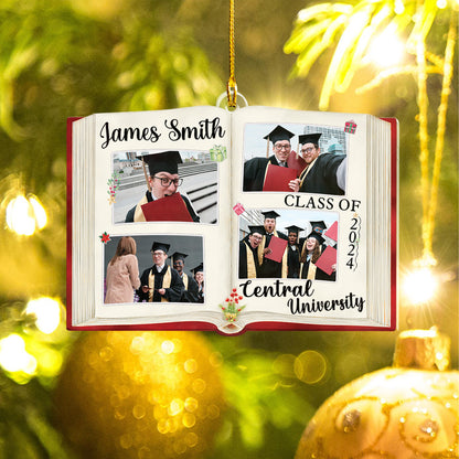 Custom Photos Graduation Photobook Ornament