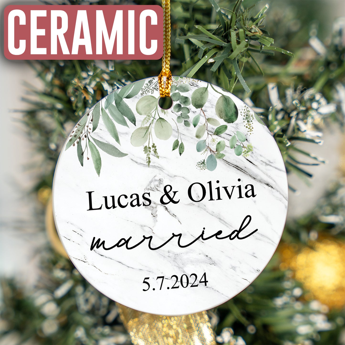 Custom Married Couple Ornament