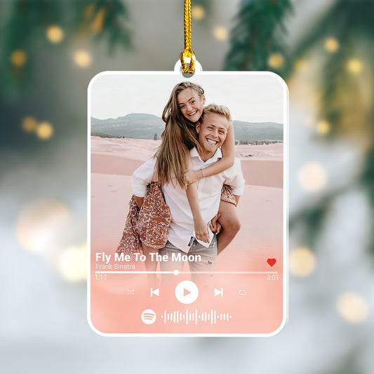 Custom Song Photo Ornament