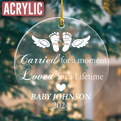 Custom Name Baby Memorial Ornament