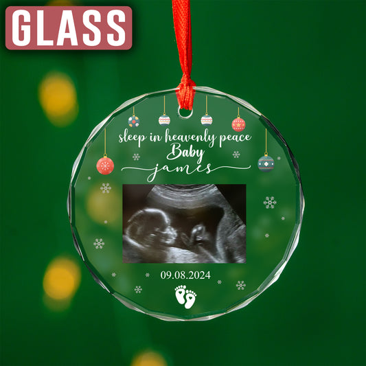 Custom Baby Ultrasound Photo Ornament