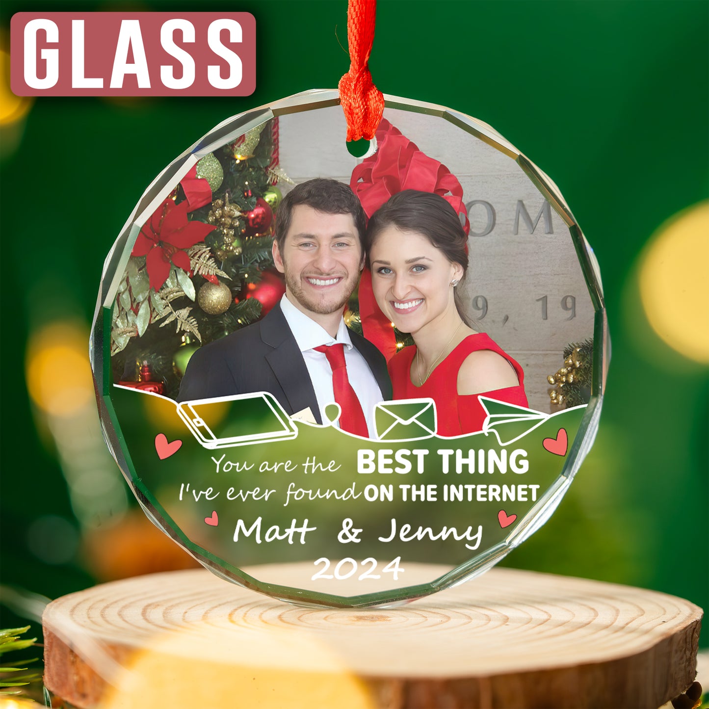 Custom Online Dating Photo Ornament