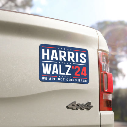 We Are Not Going Back Harris Walz 2024 Magnet