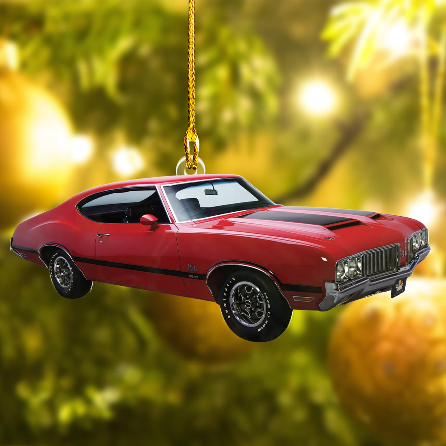 Custom Muscle Car Photo Ornament