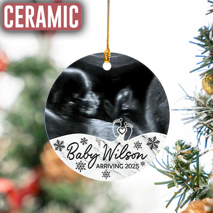 Custom Baby Photo Ultrasound Ornament