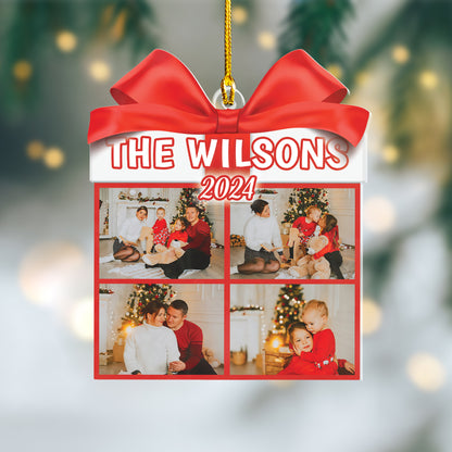 Custom Family Gift Photo Ornament