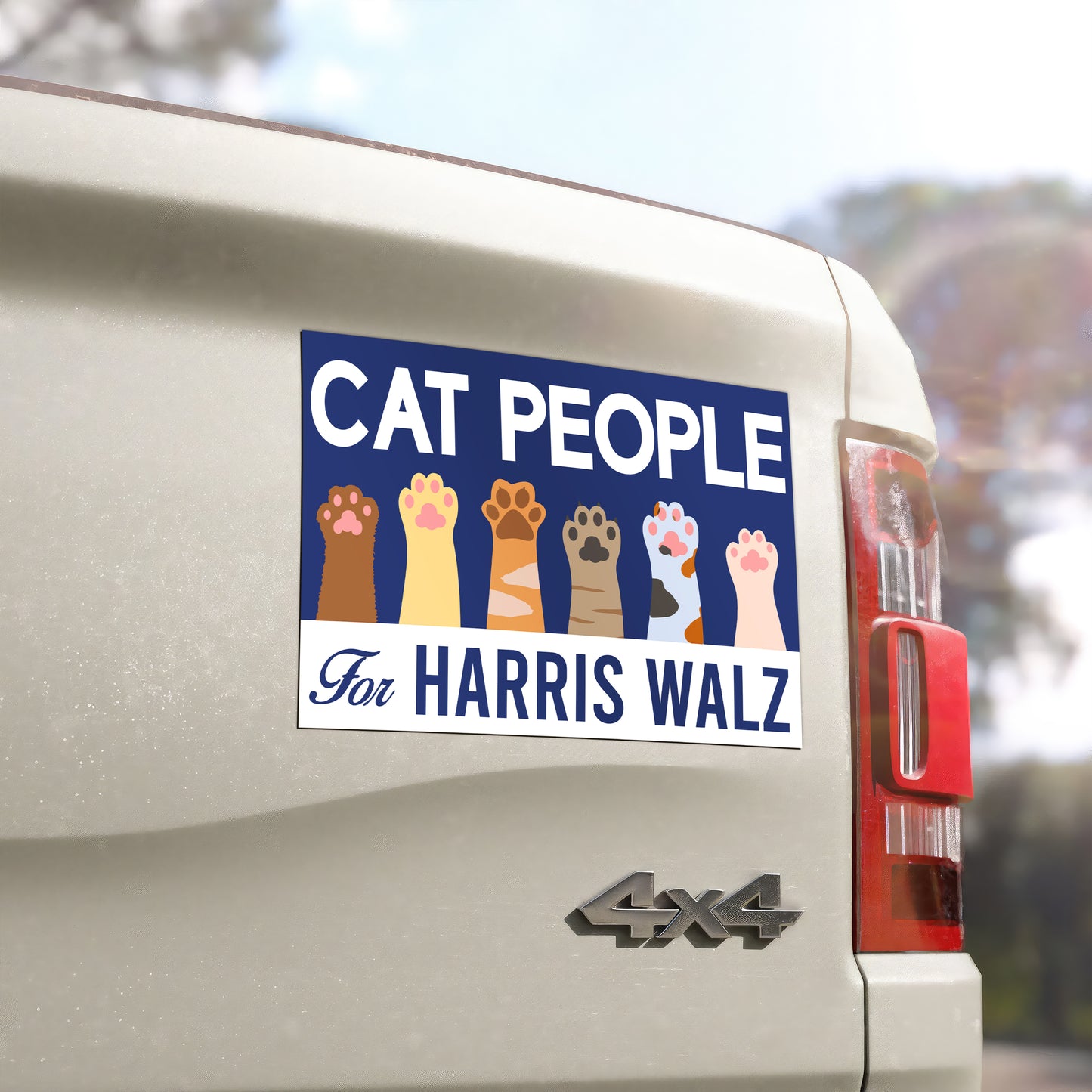 Cat People For Harris Walz Magnet