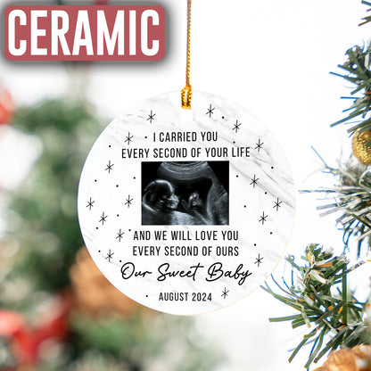 Custom Miscarriage Baby Photo Ornament