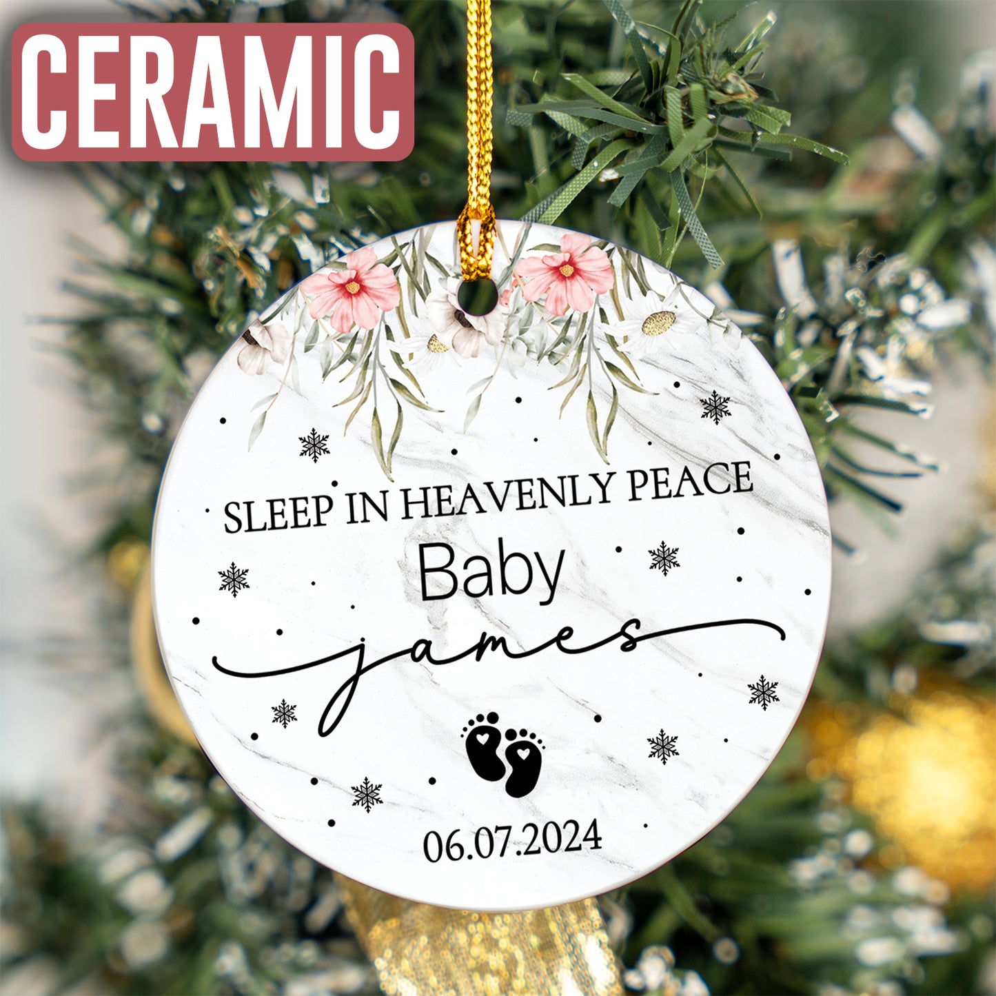 Custom Baby Name Ornament