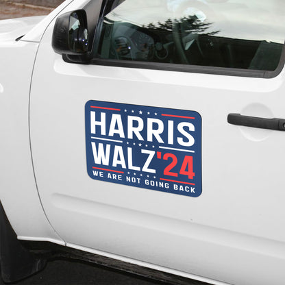 We Are Not Going Back Harris Walz 2024 Magnet