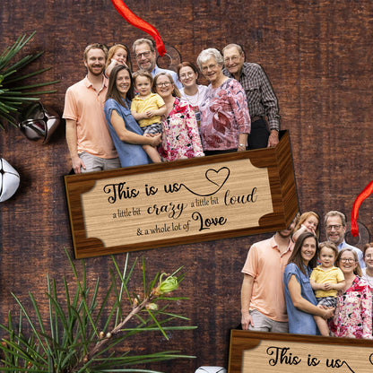 Custom Photo Family Wood and Acrylic Ornament