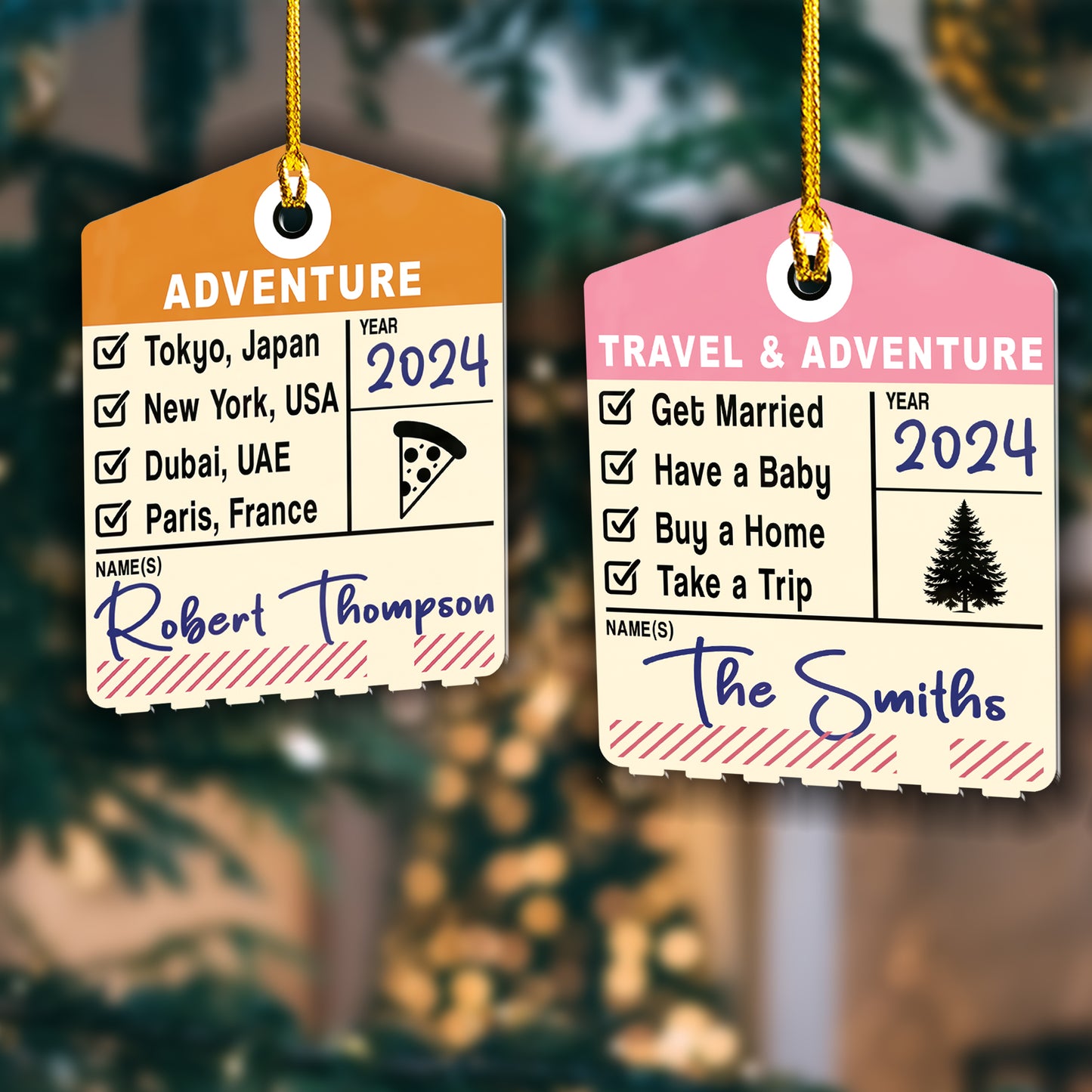 Custom Check List Ornament