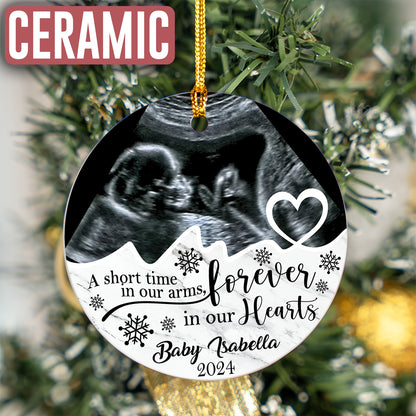 Custom Miscarriage Baby Ultrasound Photo Ornament