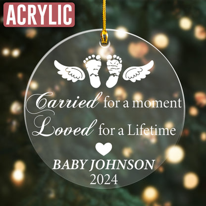 Custom Name Baby Memorial Ornament