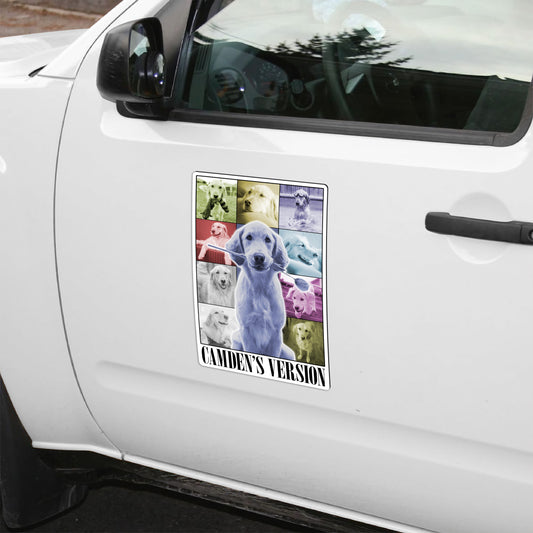 Custom Dog Photo Eras Tour Magnet