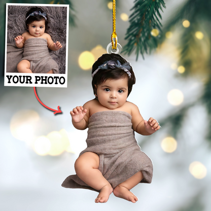 Custom Baby Photo Ornament