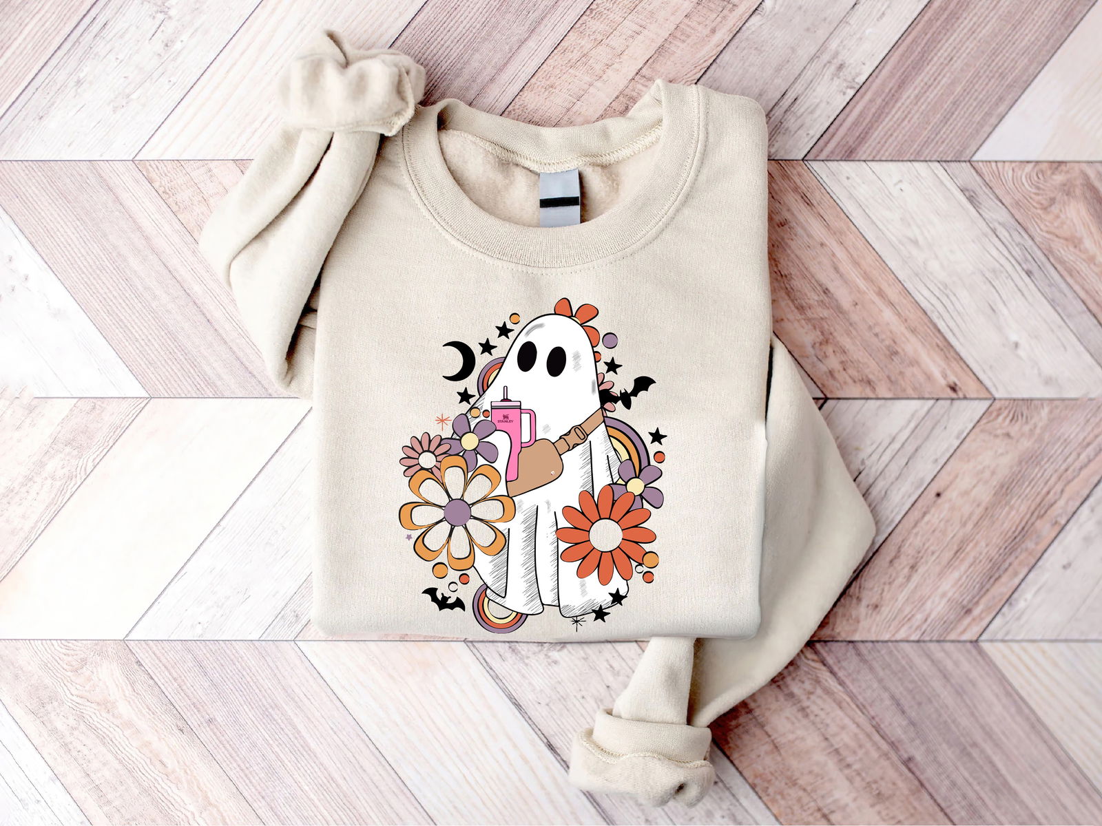 Boo-Jee Halloween Flower Shirt