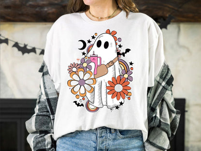 Boo-Jee Halloween Flower Shirt