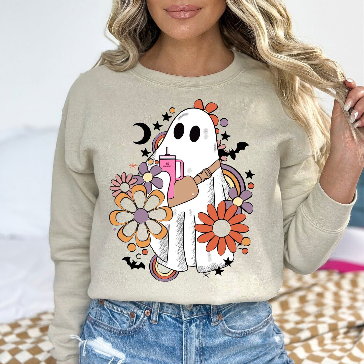 Boo-Jee Halloween Flower Shirt