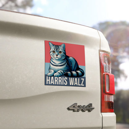 Harris Walz Cat Magnet